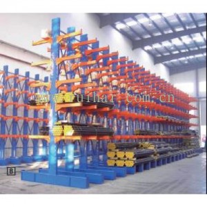 重型懸臂貨架 立柱高度3500,雙面6層，帶底座