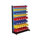 固定型單面物料整理架，960X375X1450mm，含56個(gè)零件盒，散件發(fā)貨